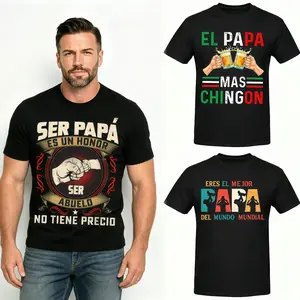 El Mejor Papa Del Mundo Spanish Graphic T-Shirt, Cotton Comfort Tee, Father’s Day Fashion Outfit, Casual Shirt, Ideal Hispanic Dad Gift for Him，Ser Papá Es Un Honor Ser Abuelo No Tiene Precio Vintage Graphic T-Shirt,Max chingon tee