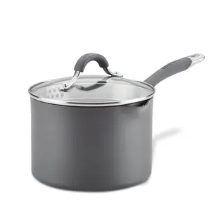3-Quart Nonstick Straining Saucepan