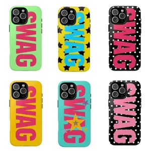 SWAG street style phone case, compatible with iPhone 17 Pro Max, 16, 15, 14, 13, 12, and 11. A perfect gift for a friend.