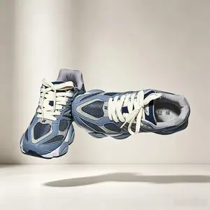 2026 Retro Two-Tone Platform Sneakers for Men & Women, Breathable Mesh Cushioned Wearproof Daily Street Dad Shoes