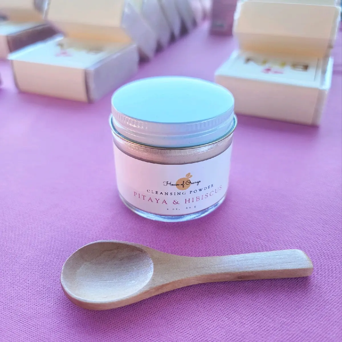 Dragonfruit & Hibiscus Facial Exfoliator All Skin Types- Powder Natural Cleanser