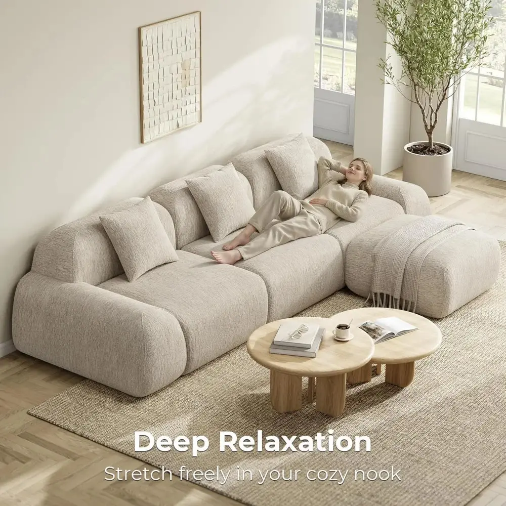 Chenille Modular Sectional Sofa