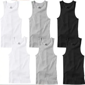 6-12 Pack Men's 100% Cotton Wife Beater A-Shirts Top with wear Casual Classic Menswear Soft Underwear Vests Outfit Plain Day