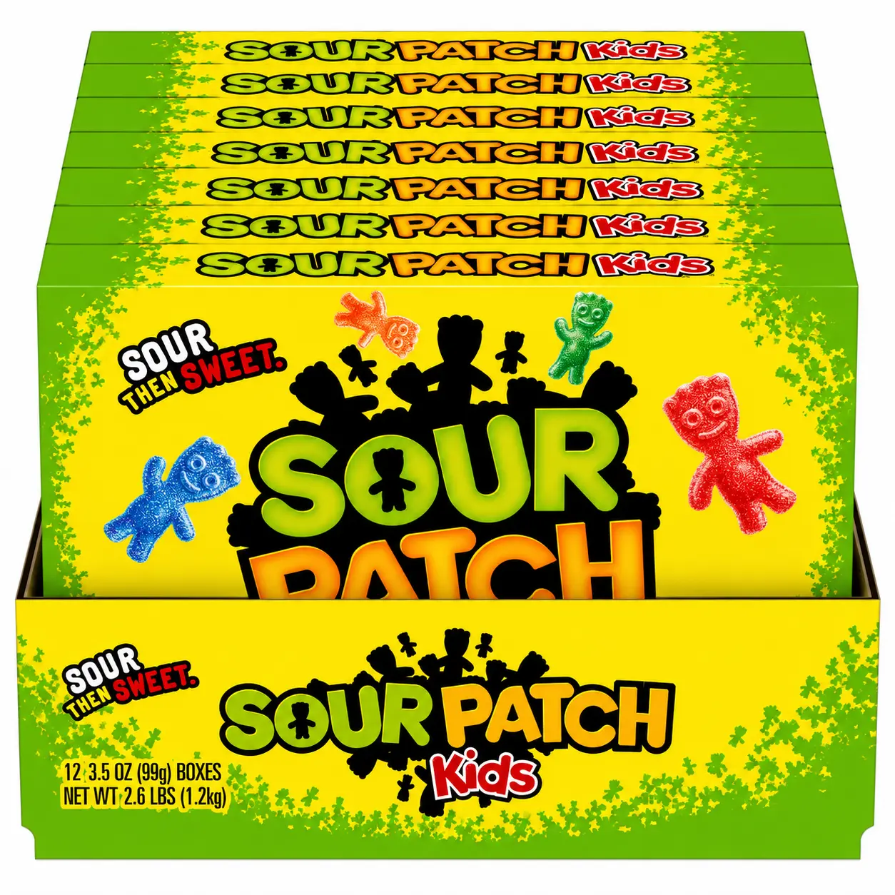 SOUR PATCH KIDS Soft & Chewy Gummy Candy, Bulk Candy, 12 - 3.5 oz Boxes