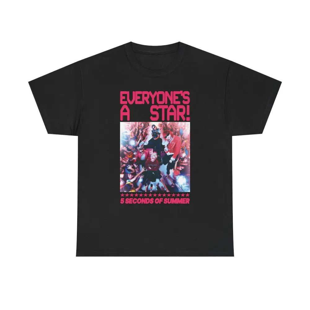 5SOS Everyones A Star Shirt 5 Seconds Of Summer Tour 2026 Graphic Tee Concert Music T-Shirt Unisex