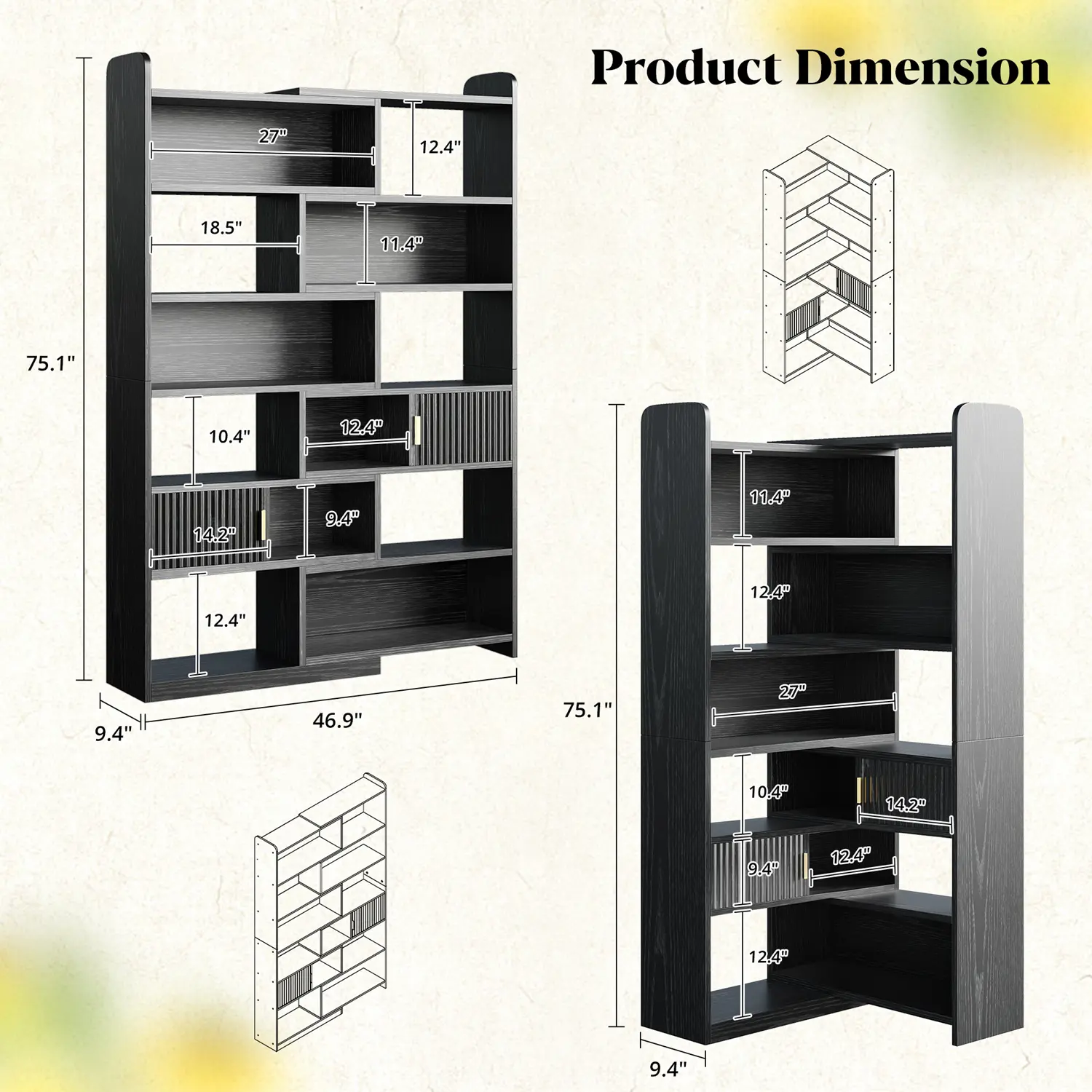 Black 7-Tier XL