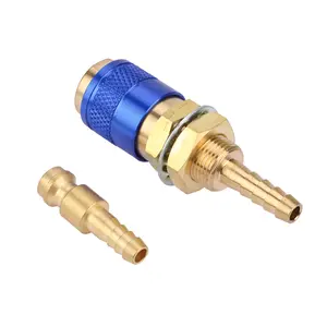 M6 Gas &amp; Water Quick Connector for MIG TIG Welder Torch Fitting For Welding Torch Blue