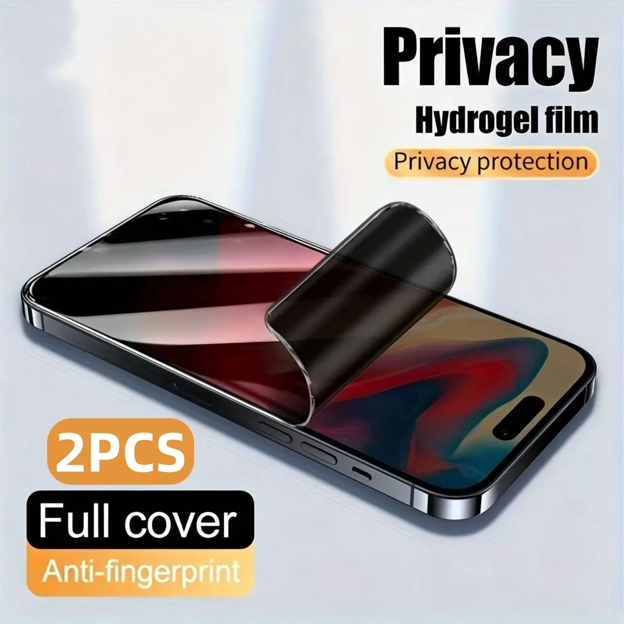 2 Pack Privacy Hydrogel Film for iPhone 17 Air/17 Pro Max/17 Pro/17/16E/16/15/14/13/12/11/Pro Max/Plus/Pro/13 Mini/12 Mini/X/XR/XS/XS MAX,Soft Screen Protector,Ultra-Thin,Full Coverage,Anti-Spy,Anti-Fingerprint,Bubble-Free Installation, Accessories