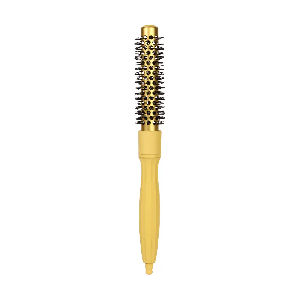 Colorful Round Roll Comb for Curling and Drying, Hot Round Brush, High-Temperature Nylon Bristles, Abs Handle, Suitable for Short Hair, Perfect Gift