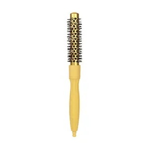 Colorful Round Roll Comb for Curling and Drying, High-Temperature Nylon Bristles, Abs Handle, Suitable for Short Hair, Perfect Gift