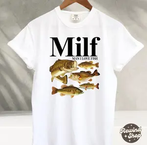Bass Man I Love Fish T-Shirt, Funny Fishing Shirt, Vintage Meme Comfort Colors Shirt