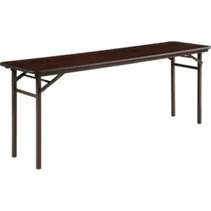 Lorell  72 x 18 in. Mahogany Folding Banquet Table