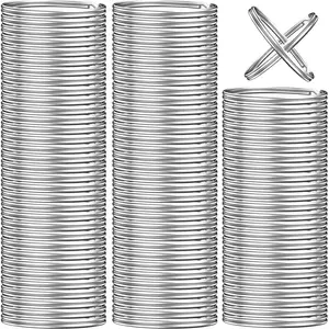 300 count Split Key Rings, Key Rings Bulk for  and Crafts, 1 inch (25mm)