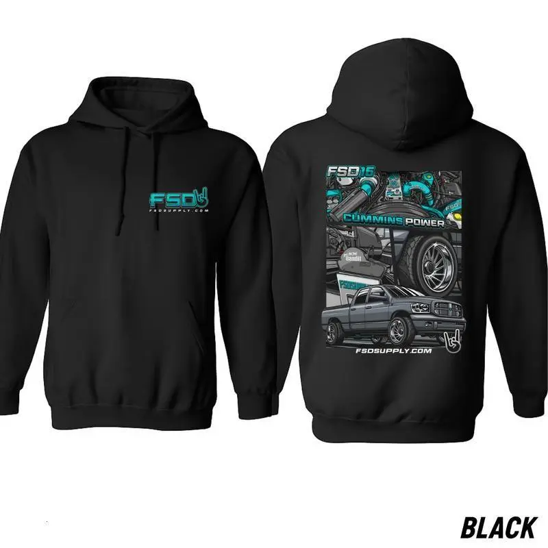 FSD Cummins Hoodie – Turbo Diesel Truck Graphic, Street Style for Dodge Ram Fans, FSD16 Performance Design, Gift for Men – Unisex Fit
