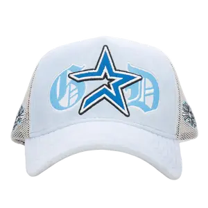 Embroidered Trucker Mesh Snapback Baseball Hat for Men and Women - Adjustable Sizing, Unisex Fashion Accessory