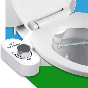 BUTT BUDDY Duo Bidet Toilet Seat Attachment (Easy to Install & Non-Electric | Dual-Nozzle Cleaning | Gentle Wash | Healthy & Sanitary Bathroom)