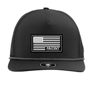 Mutiny Crop Performance Zapped Blackhawk R+ Rubber Patch Hat American Flag