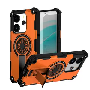 Suitable For Redmi Note 14 Pro Plus 4G 5G  Magnetic Protective Magsafe Shockproof Heavy Duty Drop Protection Kickstand Cover