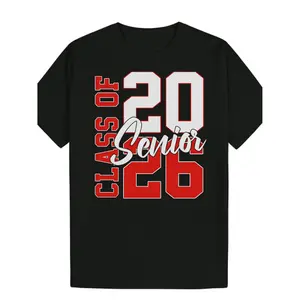 2026 Senior Year Graduation T Shirt with Number Twenty Six Lightweight Breathable Design Perfect for Graduation Party and Senior Week