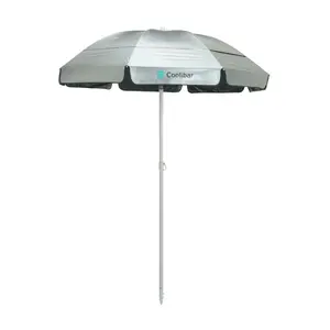 6 Foot Intego Beach Umbrella | Silver