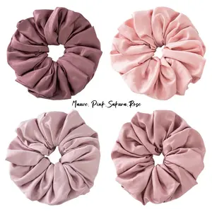 4PCS Scrunchies -Large Oversized High Elastic Scrunchies Hair Ties for Women