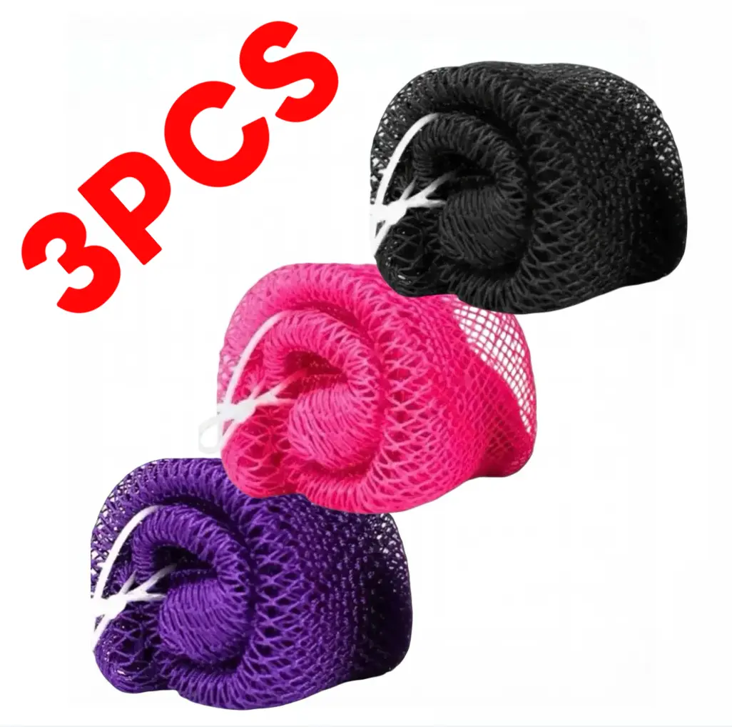 3 PCS Authentic African Exfoliating Net Bath Sponge Bath Sponge Shower