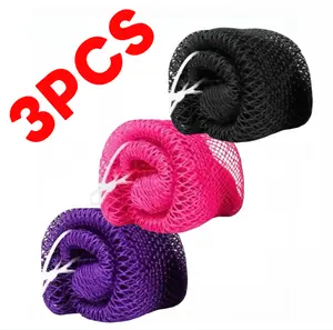 3 PCS Authentic African Exfoliating Net Bath Sponge Bath Sponge Shower