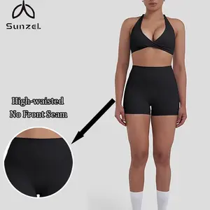 Sunzel Women’s Butt-Contouring Biker Shorts – High Waist, Tummy Control, Soft, Squat-Proof, No Front Seam, Workout/Gym Spandex