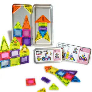 24/40pcs Mini Magnetic Building Blocks Toy, Made of ABS Material, Better to Cultivate Children's Hands-on Skills, Creative Learning Puzzle Gift for Kids, Educational Gift, Magnetic Building Tiles