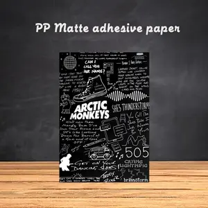 Arctic Monkeys Rock Band Cool Poster Frameless poster pp Matte adhesive paper for Living room hallway bedroom