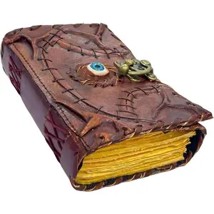 Hocus Pocus Book Of Spells, Grimoire Spell Books With Real Spells, Prop Halloween Decorations Decor, Book Of Shadows Spell Book, Witchy Gifts For Women Spellbook Leather Bound Journal,