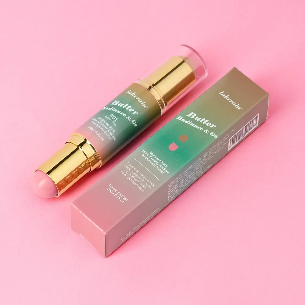 Lakerain Dual-End Contour Blush Stick Matte Makeup Moisturizing Nourishing Hydrating 4 Colors Lightweight Natural Look Smooth Texture Travel Friendly
