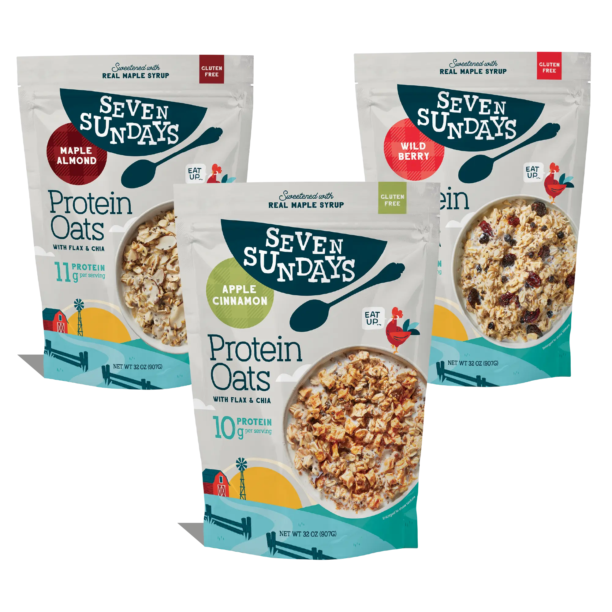 Protein Oats Variety Pack, 32oz