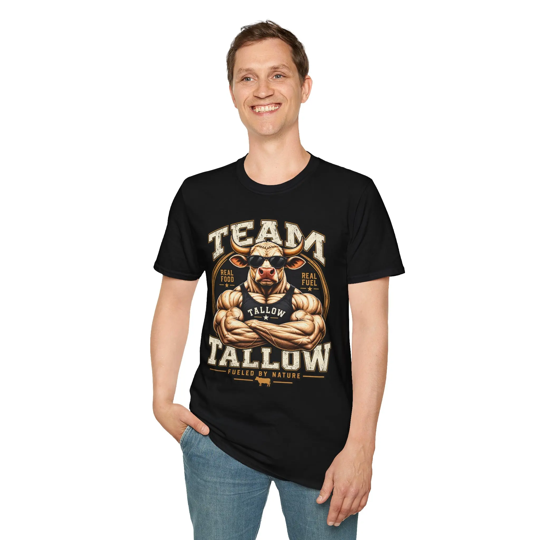 Team Tallow bull graphic T-Shirt | butcher meat eater illustration