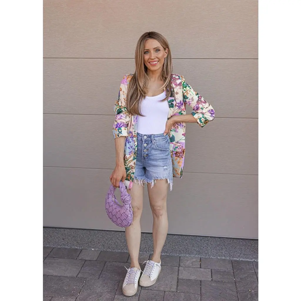 Kenzie Floral Print Blazer S-3X | by Krush Kandy