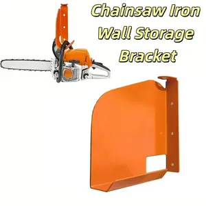 Chain Saw Wall Mount Holder, Garage Tool Organizer Rack, Yard Tool Rack, Iron Art Design, Space-Saving Storage Solution summerwins