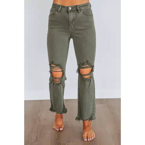 Rudy Risen Jeans - Dark Olive