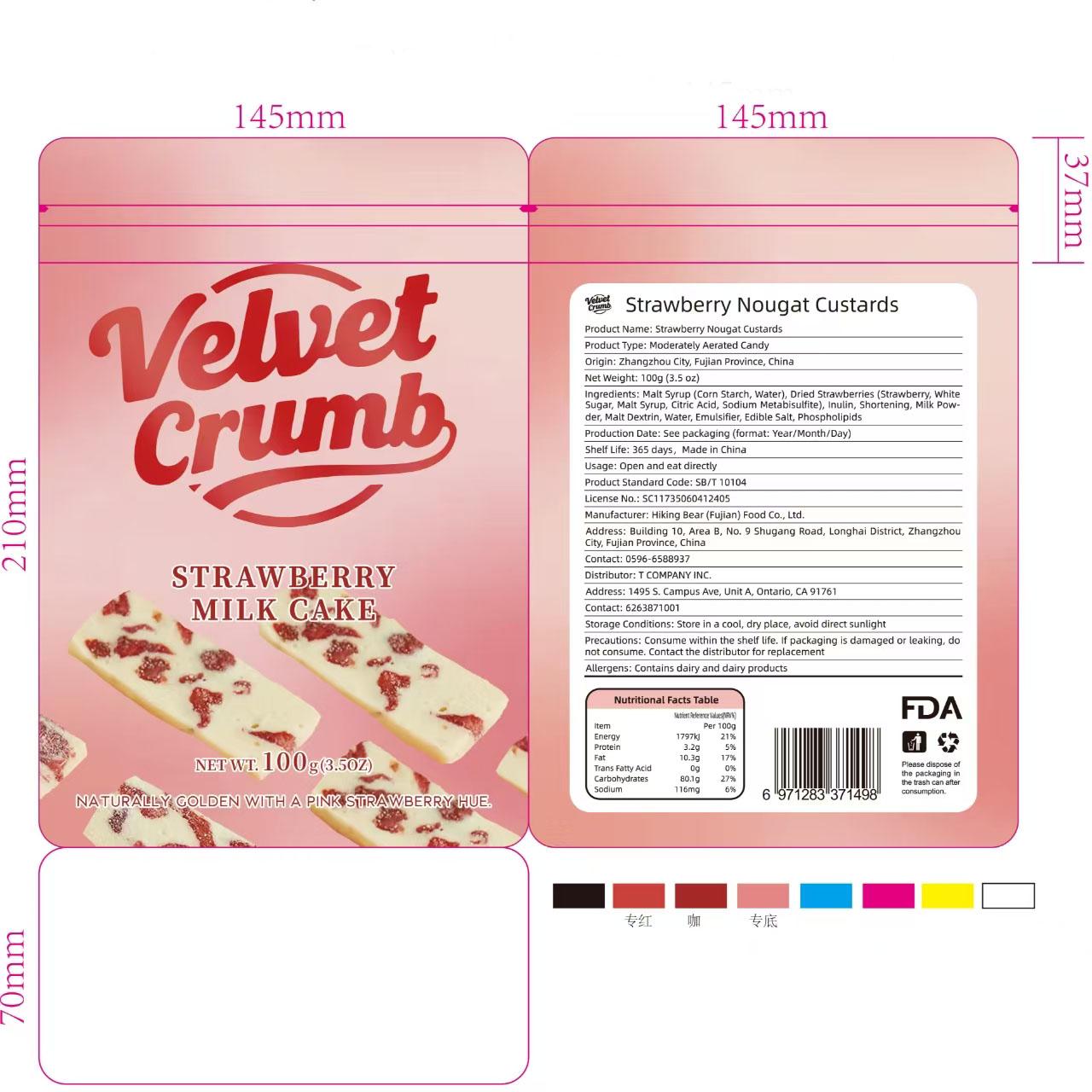 Strawberry Milk Cake, Ideal Halloween & Christmas Party Treat, Soft Sweet Snack for Breakfast & Office