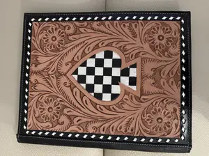 The Wild Card Portfolio Hair-On-Hide & Hand-Tooled Leather Executive Portfolio