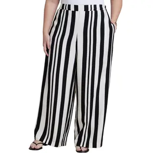 ELOQUII Women's Plus Size Pull On Wide Leg Pant