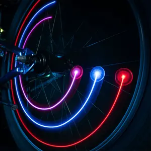 Brightz OrbitBrightz LED Bike Spoke Lights 2-Pack - Weather-Resistant, Tool-Free Clip-On, Fun Bike Accessories for Safety and Fun