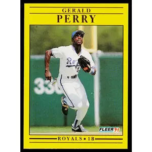 Gerald Perry 1991 Fleer #566 Kansas City Royals
