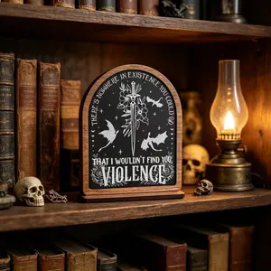1 piece, rural wooden bookshelf with stand, farmhouse decoration, Rustic Farmhouse Design, Gothic-inspired home style, blackboard plaque for shelves, mantelpiece or tray display, rural home decoration gift, Home Decor Products