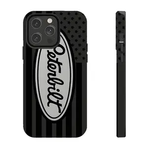Peterbilt American Flag Semi Truck 18 Wheeler Big Rig Transportation Art Tough Case for iPhone 17 Pro Max 16 Air 15 Plus 14 13 12 11 Mini Patriot Trucker Vibe Premium Heavy Duty Skin