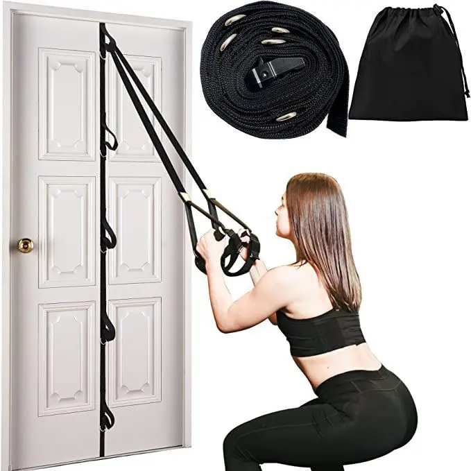 Suspended tension rope door buckle, door tension belt without punching holes, home exercise equipment, portable exercise equipment