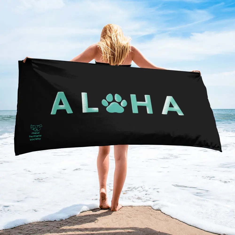 Aloha Paw Beach Towel