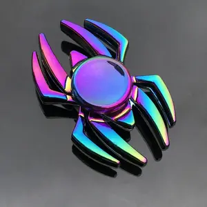 Office Toys Unique Fidget Metal Rainbow Fidget Spinner Gradient Color R188 Mute Bearing Fingertip Anti-Anxiety Kids Adult Toy Chrome Stress Relief Fidgeting Stress Relief Decoration