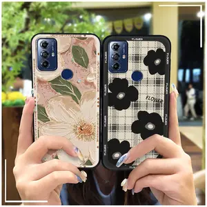 Phone Pouch Durable Phone Case For MOTO G Play 2023 Silicone Protective Dirt-resistant Back Cover Waterproof Anti-knock Graffiti Anti-dust oil painting Soft case Fashion Design TPU