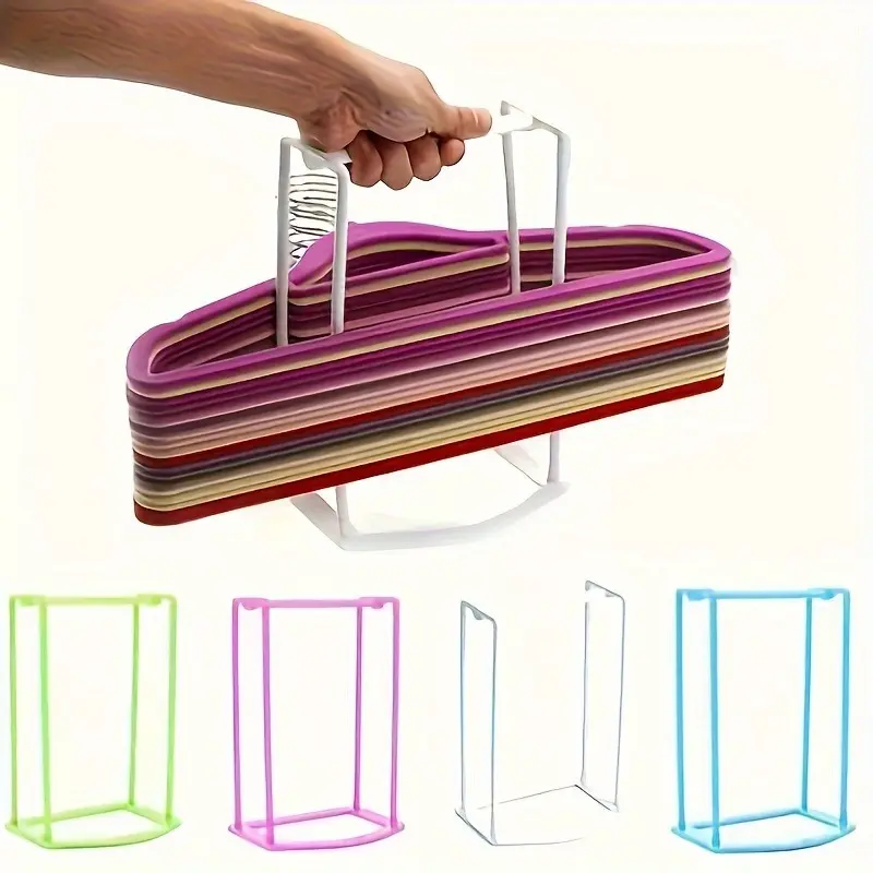 1pc Clothes Hanger Storage Rack - Durable Space-Saving Wardrobe Organizer Bracket, Clothes Hanger Organizers, Closet Hanger Organizer