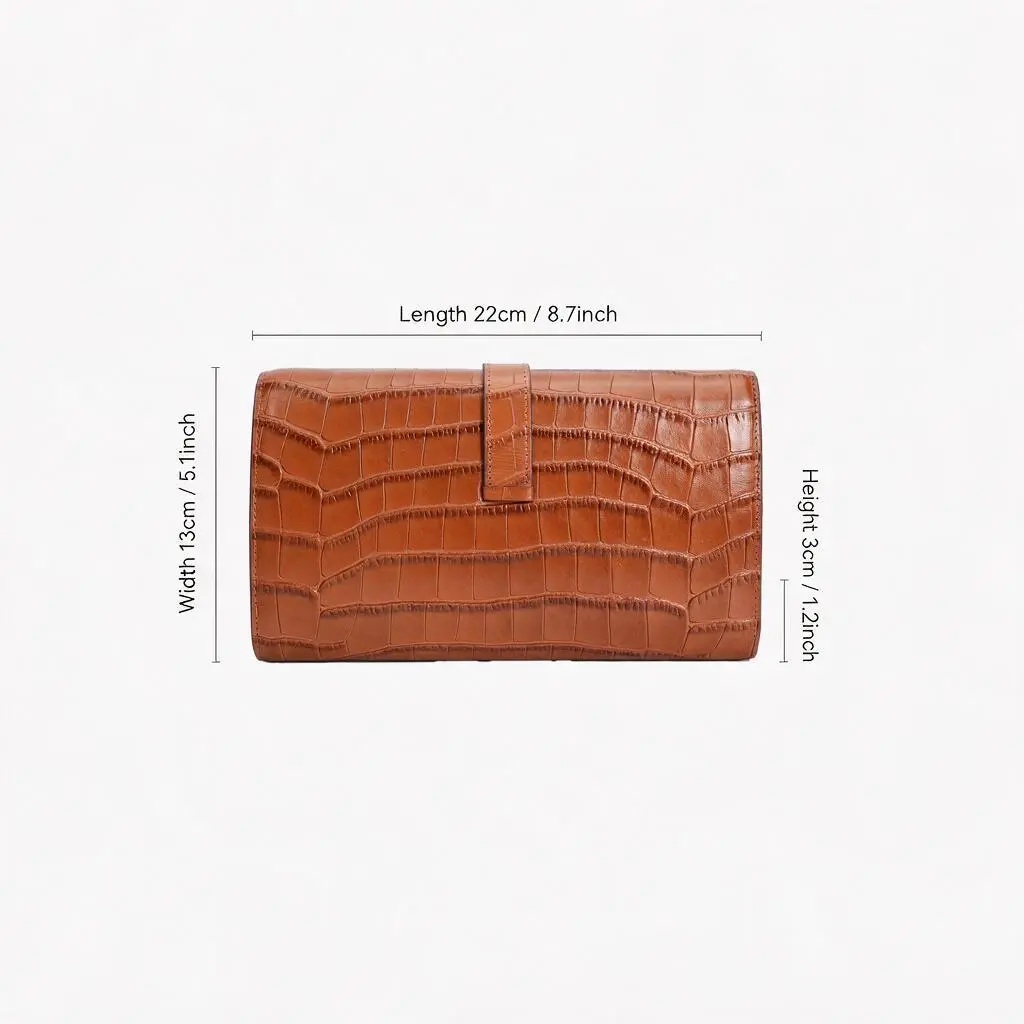 Top layer cowhide high-end retro clutch M11347